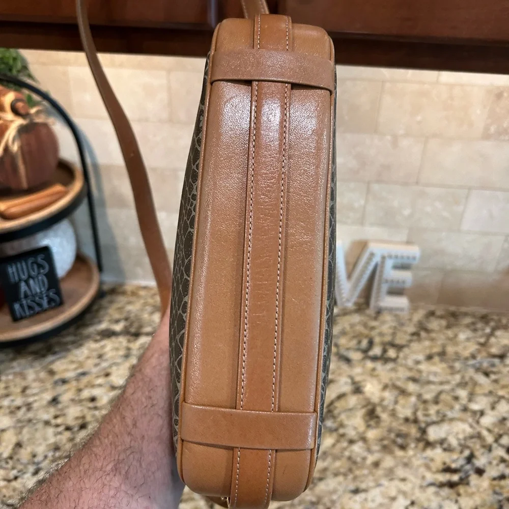 Nina Ricci Shoulder Bag Giraffe Pattern Brown
